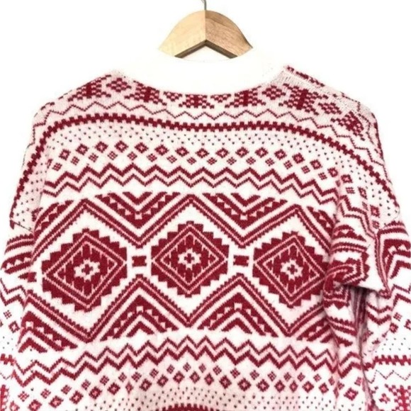 Loft Petite Snowflake Fair Isle Tunic Sweater plus size XXLP - Picture 3 of 12